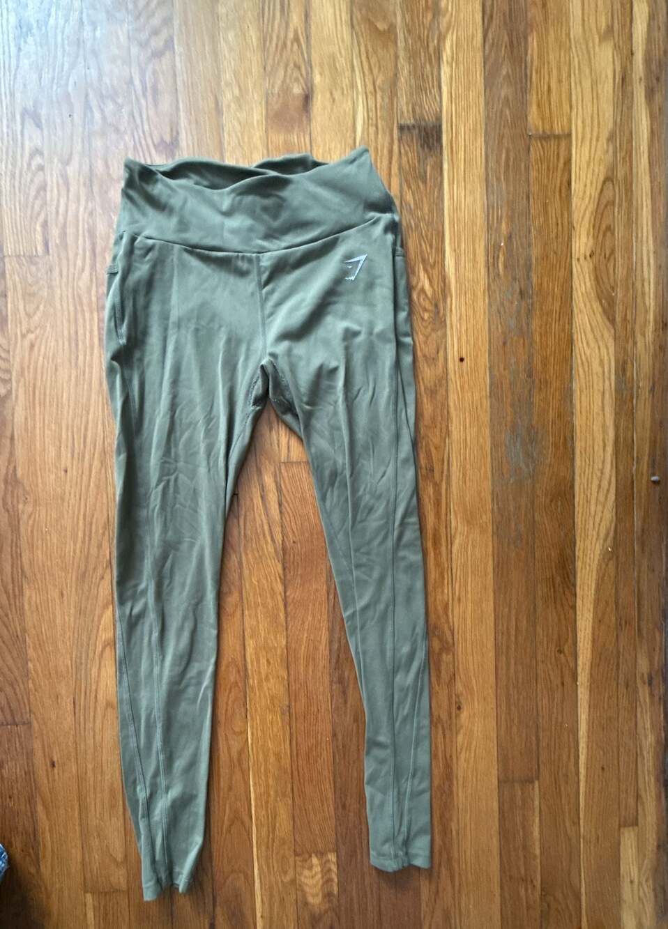 Gymshark Crossover Leggings Unit Green